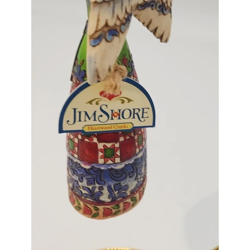 2007 Jim Shore Peace & Goodwill to ALL Heartwood Creek Angel‎ w/ Doves Ornament